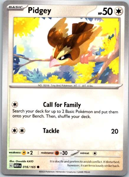 Pidgey - 151 #016/165