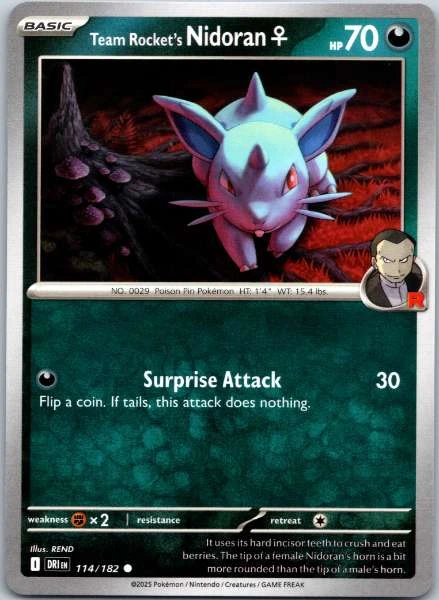 Team Rocket's Nidoran ♀ - Destined Rivals #114/182