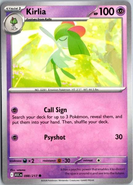 Kirlia - Ascended Heroes #088/217