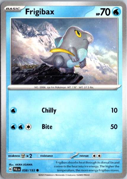 Frigibax - Paldea Evolved #058/193