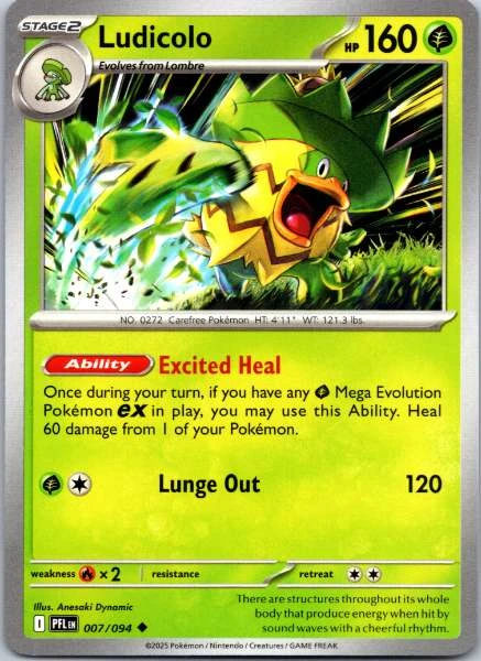 Ludicolo - Phantasmal Flames #007/094