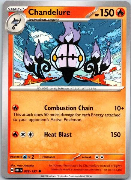 Chandelure - Obsidian Flames #038/197