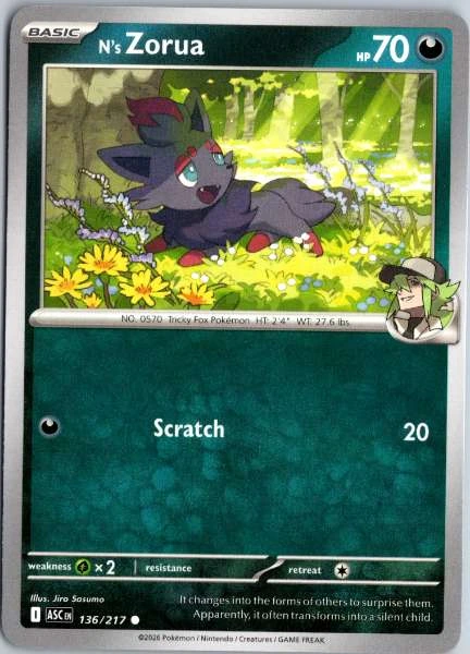 N's Zorua - Ascended Heroes #136/217