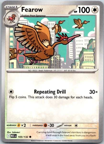 Fearow - Diamond & Pearl: Mysterious Treasures #103/132