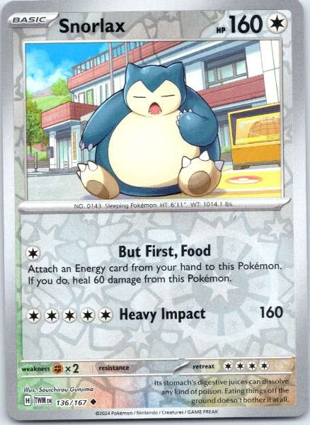 Snorlax - Twilight Masquerade #136/167