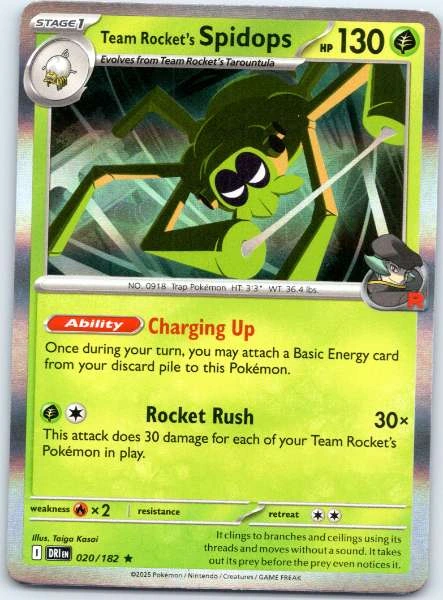 Team Rocket's Spidops - Destined Rivals #020/182