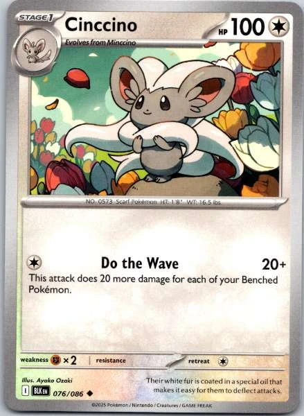 Cinccino - Black Bolt #076/086