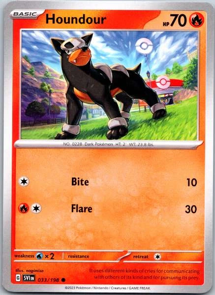 Houndour - Scarlet & Violet Base Set #033/198