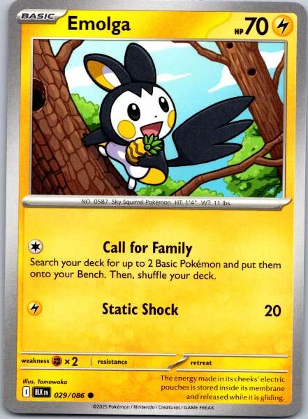 Emolga - Black Bolt #029/086