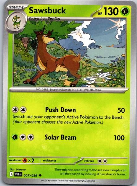 Sawsbuck - White Flare #007/086