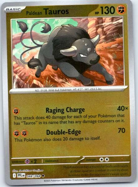 Paldean Tauros - Phantasmal Flames #048/094