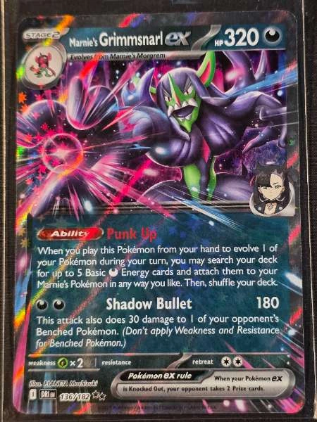 Marnie's Grimmsnarl ex - Destined Rivals #136/182