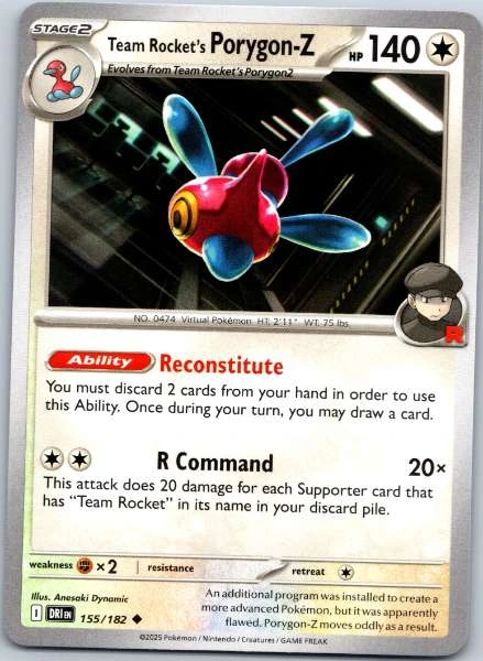 Team Rocket's Porygon-Z - Destined Rivals #155/182