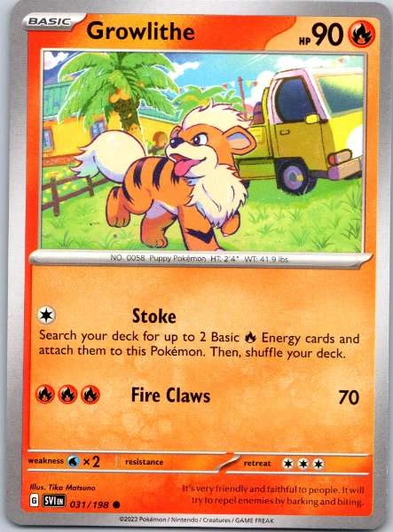 Growlithe - Scarlet & Violet #031/198