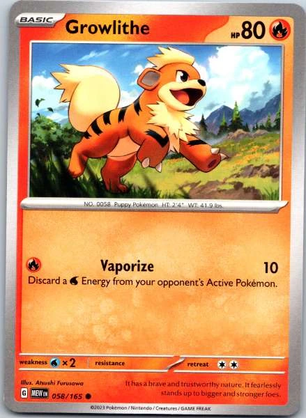 Growlithe - Scarlet & Violet 151 #058/165