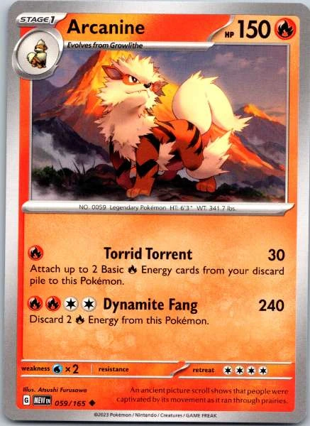Arcanine - 151 #059/165