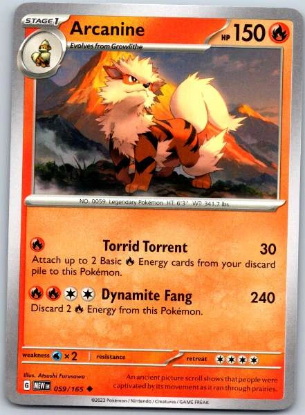 Arcanine - 151 #059/165
