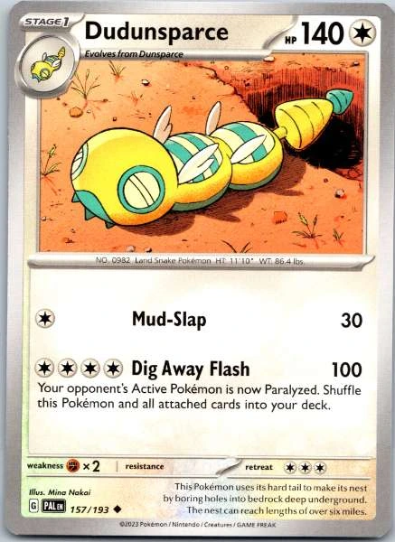 Dudunsparce - Paldea Evolved #157/193