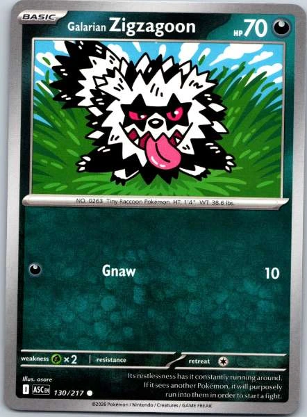 Galarian Zigzagoon - Ascended Heroes #130/217