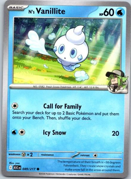 N's Vanillite - Ascended Heroes #049/217