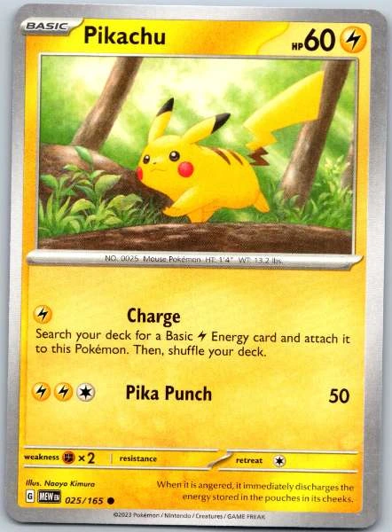Pikachu - Scarlet & Violet 151 #025/165