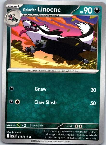Galarian Linoone - Ascended Heroes #131/217