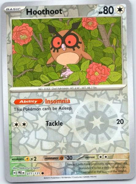 Hoothoot - Prismatic Evolutions #077/131