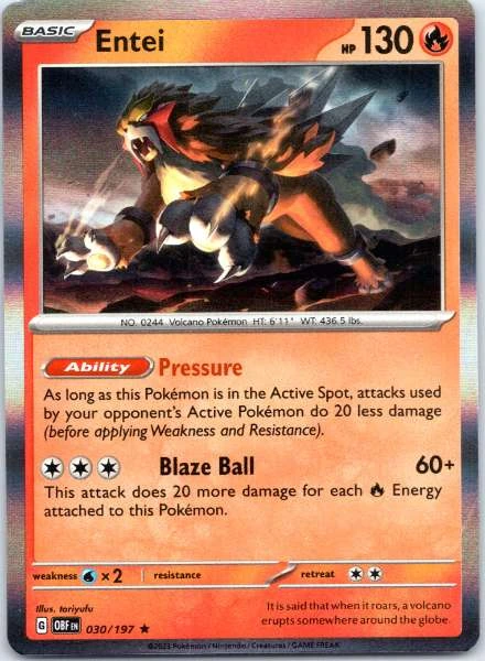 Entei - Obsidian Flames #030/197