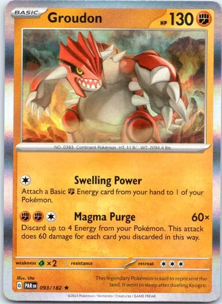Groudon - Paradox Rift #093/182