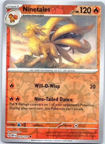 Ninetales - Obsidian Flames #029/197