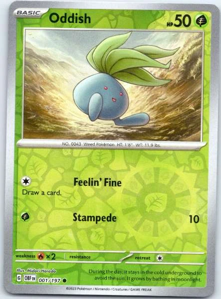 Oddish - Obsidian Flames #001/197