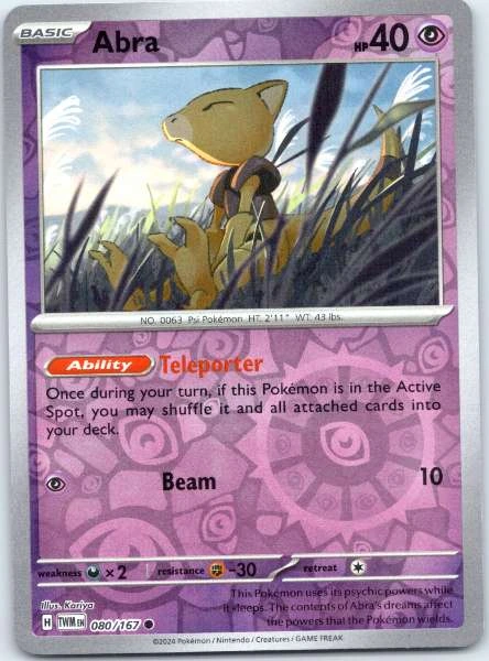 Abra - Twilight Masquerade #080/167
