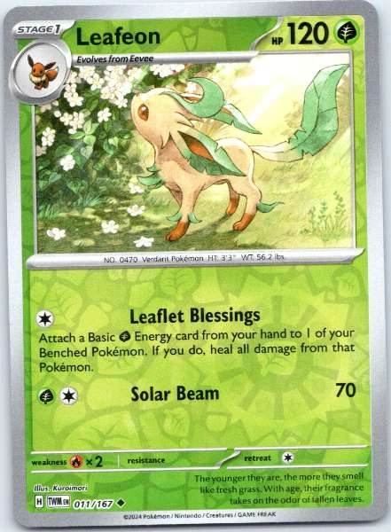 Leafeon - Twilight Masquerade #011/167