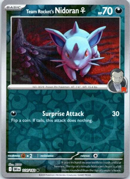 Team Rocket's Nidoran ♀ - Destined Rivals #114/182