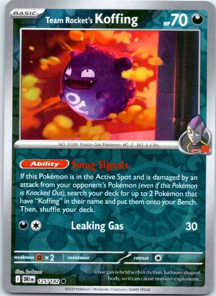 Team Rocket's Koffing - Destined Rivals #125/182