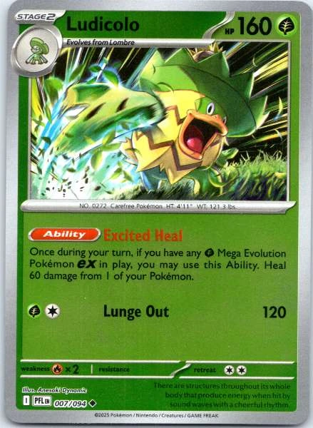 Ludicolo - Phantasmal Flames #007/094