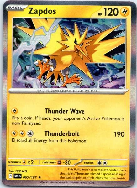 Zapdos - Twilight Masquerade #065/167