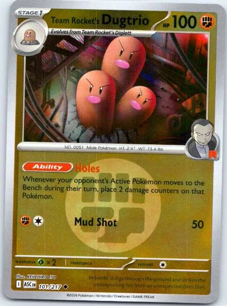 Team Rocket's Dugtrio - Ascended Heroes #101/217