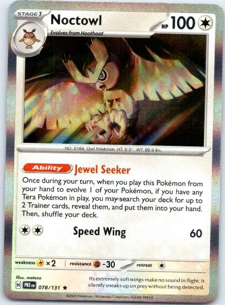 Noctowl - Prismatic Evolutions #078/131