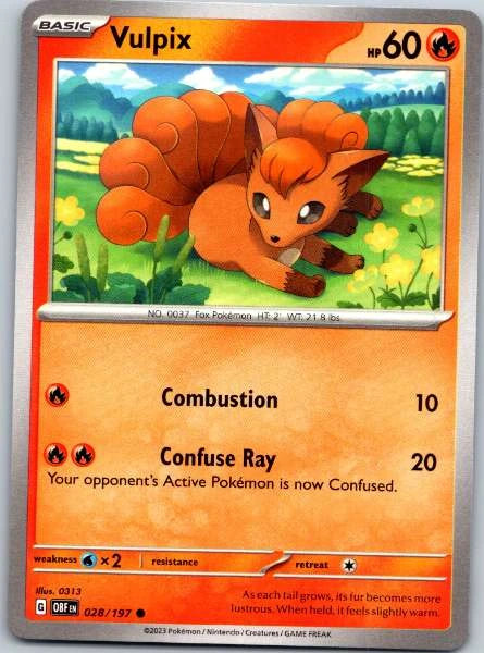 Vulpix - Obsidian Flames #028/197