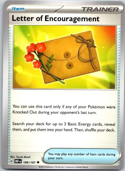Letter of Encouragement - Obsidian Flames #189/197