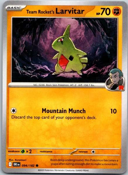 Team Rocket's Larvitar - Destined Rivals #094/182
