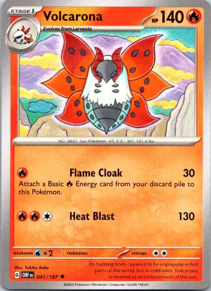 Volcarona - Obsidian Flames #041/197