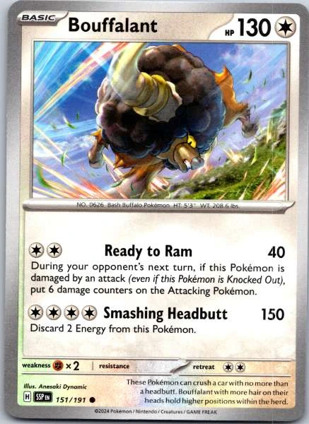 Bouffalant - Surging Sparks #151/191