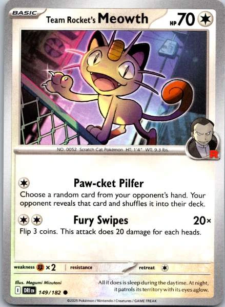 Team Rocket's Meowth - Destined Rivals #149/182