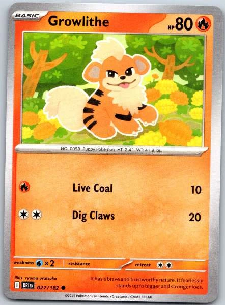 Growlithe - Destined Rivals #027/182