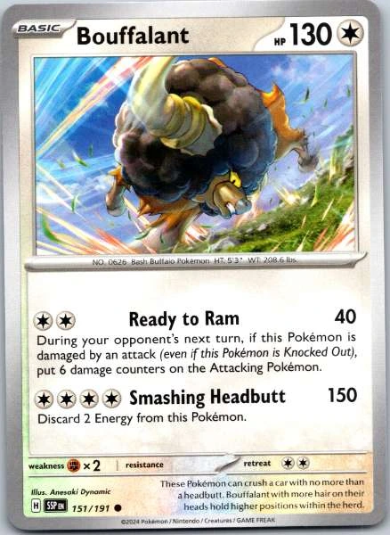 Bouffalant - Surging Sparks #151/191