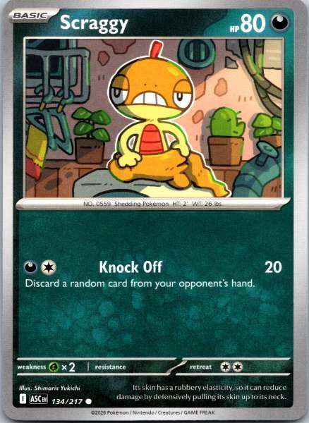Scraggy - Sun & Moon: Lost Thunder #134/217