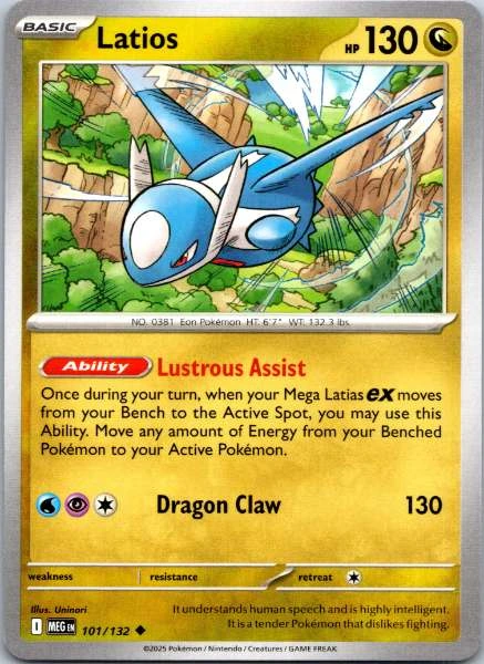 Latios - Play! Pokémon Prize Pack Series 8 #101/132