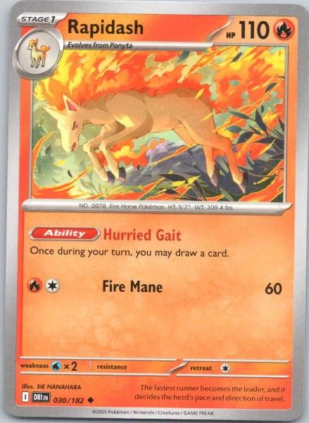 Rapidash - Destined Rivals #030/182
